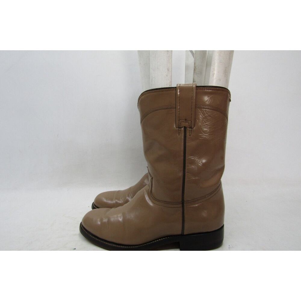 Villa Mens Size 6.5 E Brown Leather Roper Western Cowboy Boots